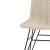 Dema Natural Outdoor Swivel Bar Stool