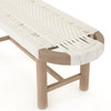 Sumner Washed Brown Outdoor Bench