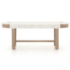 Sumner Washed Brown Outdoor Bench