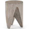 Petros Weathered Grey Teak Outdoor End Table