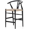 Muestra Black Teak Counter Stool