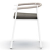 Chord White Aluminum Outdoor Dining Chair