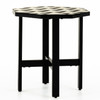 Troy Black & White Outdoor End Table