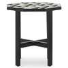 Troy Black & White Outdoor End Table
