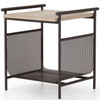 Ledger Washed Brown Outdoor End Table
