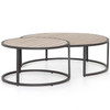 Alda Washed Brown Outdoor Nesting Table