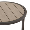 Alda Washed Brown Outdoor End Table
