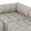 Roma Outdoor Faye Ash 4 Piece Sectional With Ottoman