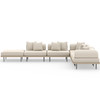 Yves Outdoor 5-Piece Sectional With Ottoman