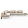 Yves Outdoor 5-Piece Sectional With End Table