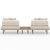 Yves Outdoor 2-Piece Sectional With End Table