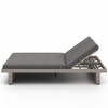 Leroy Weathered Grey Outdoor Double Chaise
