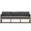 Avalon Washed Brown Outdoor Sofa 87"
