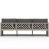 Avalon Weathered Grey Outdoor Sofa 87"