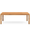 Alta Natural Teak Outdoor Dining Table-86" 