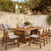 Warwick Natural Teak Outdoor Dining Table-87"