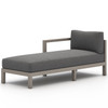 Sonoma Weathered Grey Outdoor Sectional Left Chaise Piece