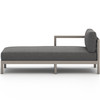 Sonoma Weathered Grey Outdoor Sectional Left Chaise Piece