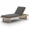 Avalon Washed Brown Outdoor Chaise