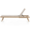 Delano Washed Brown Outdoor Chaise