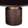 Anna Modern Solid Wood Round Pedestal Dining Table 60"