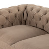 Conrad 118" Heritage Taupe Leather Chesterfield Sofa