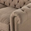 Conrad 118" Heritage Taupe Leather Chesterfield Sofa