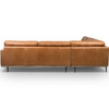 Lexi Sonoma Butterscotch Leather 3-Piece Sectional