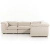 Jayce Fallon Linen 5 Piece Sectional 111”