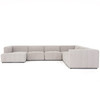 Langham Napa Sandstone Channeled 6-Piece Sectional Laf