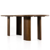 Lunas Caramel Wood Oval Dining Table 98"