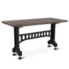 Industrial Barn Iron and Reclaimed Wood Counter Table 68"