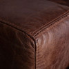 Loft Retro Industrial Cigar Brown Leather Sofa 94"