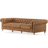 Conrad Chesterfield Sofa 118" -Heritage Camel