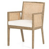 Antonia Woven Cane Back Arm Dining Chairs