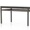 Trey Black Wash Poplar Dining Bench 72"