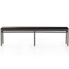 Trey Black Wash Poplar Dining Bench 72"