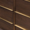Billy Dark Walnut 6 Drawer Dresser