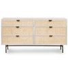 Luella Matte Alabaster 6 Drawer Dresser