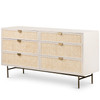 Luella Matte Alabaster 6 Drawer Dresser
