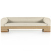 Joss Outdoor Natural Teak Sofa 106"