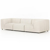 Gwen Channel Tufted Modular 3 PC Faye Sand Outdoor Sectional Sofa