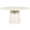 Bowman White Concrete Outdoor Dining Table