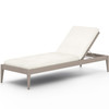 Sherwood Weathered Grey Natural Ivory Outdoor Chaise