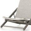 Allister Heathered Grey Outdoor Folding Chair