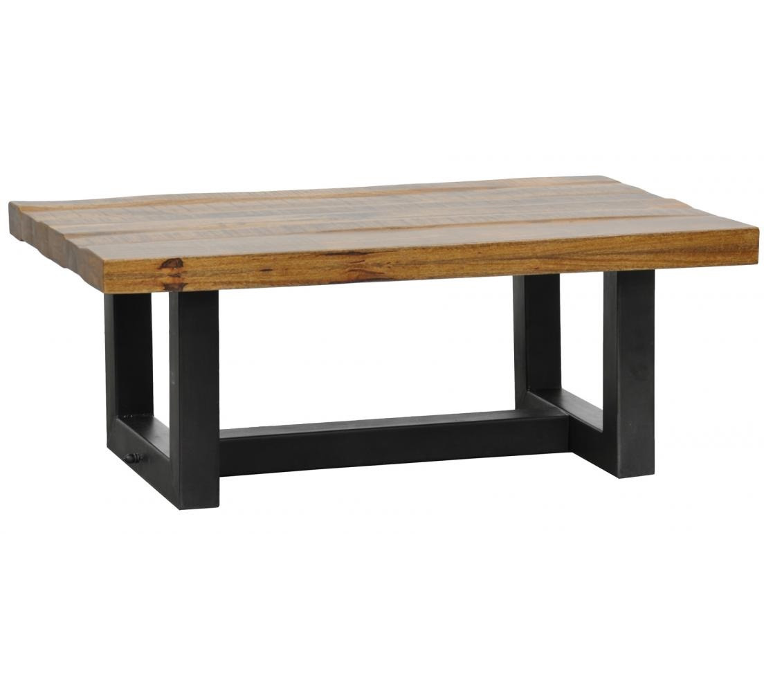 Restoration Metal + Wood Coffee Table Zin Home