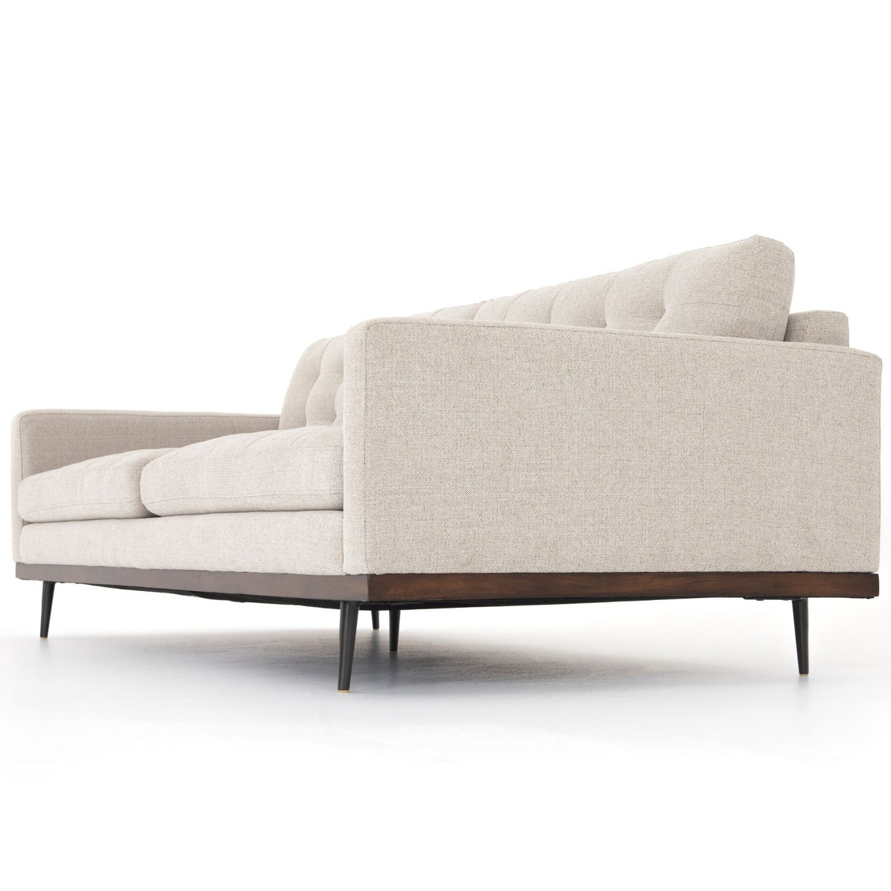 Lexi Modern Tufted Perpetual Pewter Sofa 89" Zin Home Four Hands