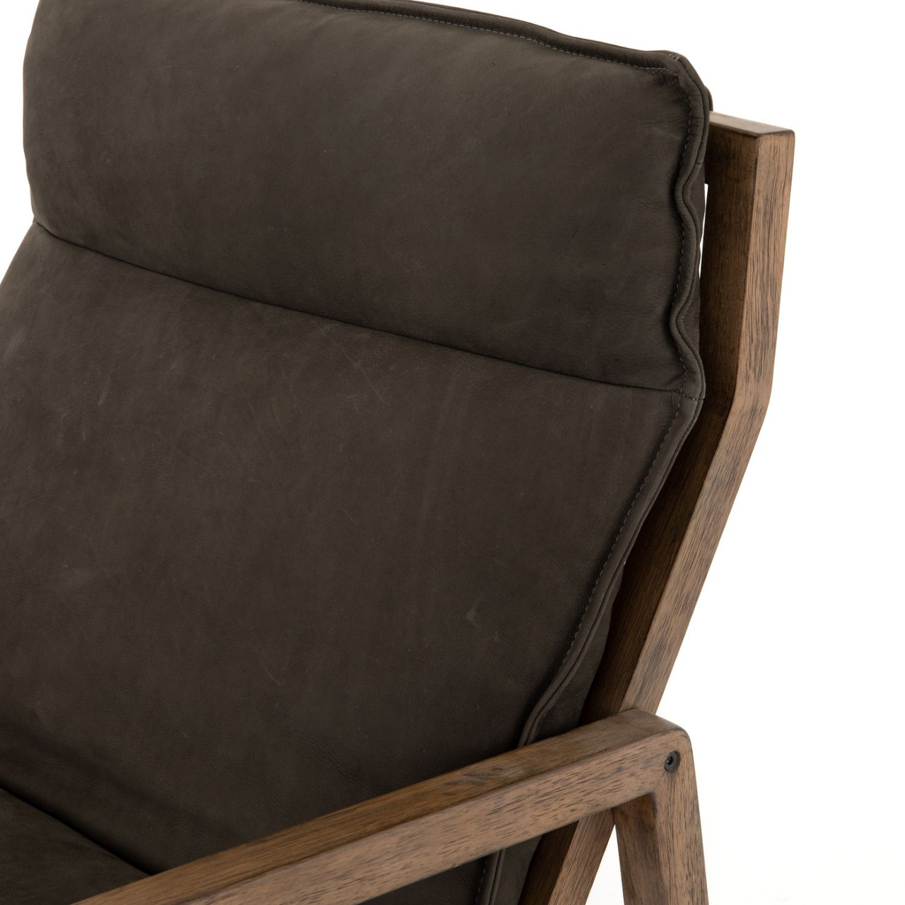 Orion Nubuck Charcoal Leather Chair | Zin Home