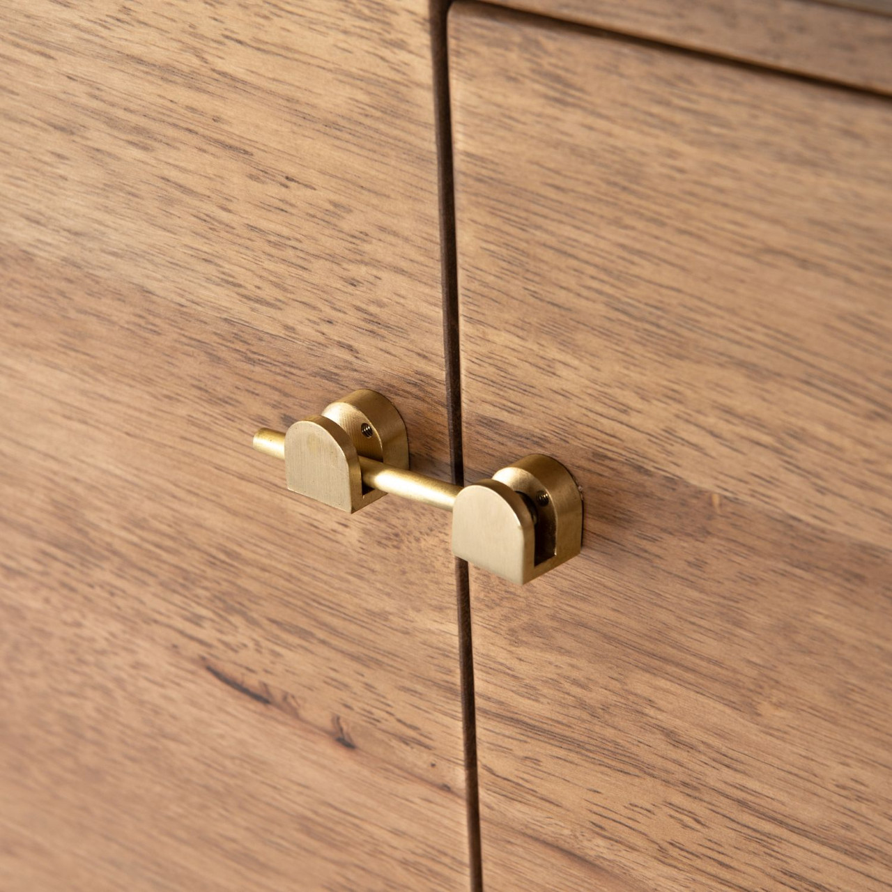 Reza Mid Century Modern Acacia Wood Media Console 70