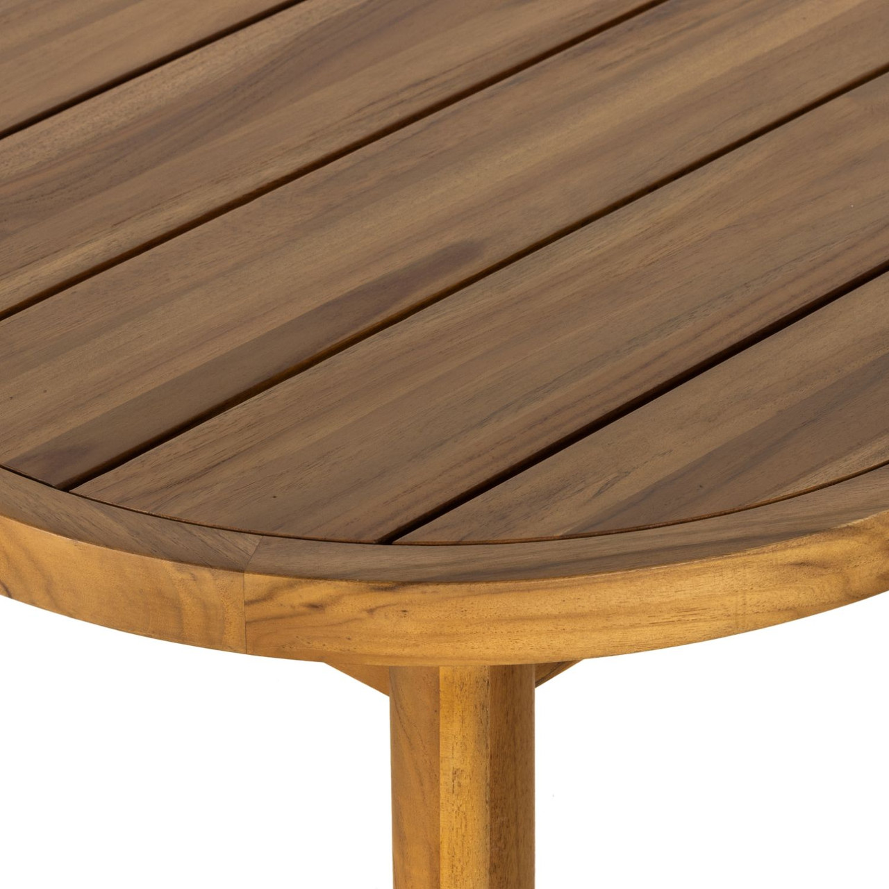 Messina Natural Teak Outdoor End Table Zin Home Four Hands